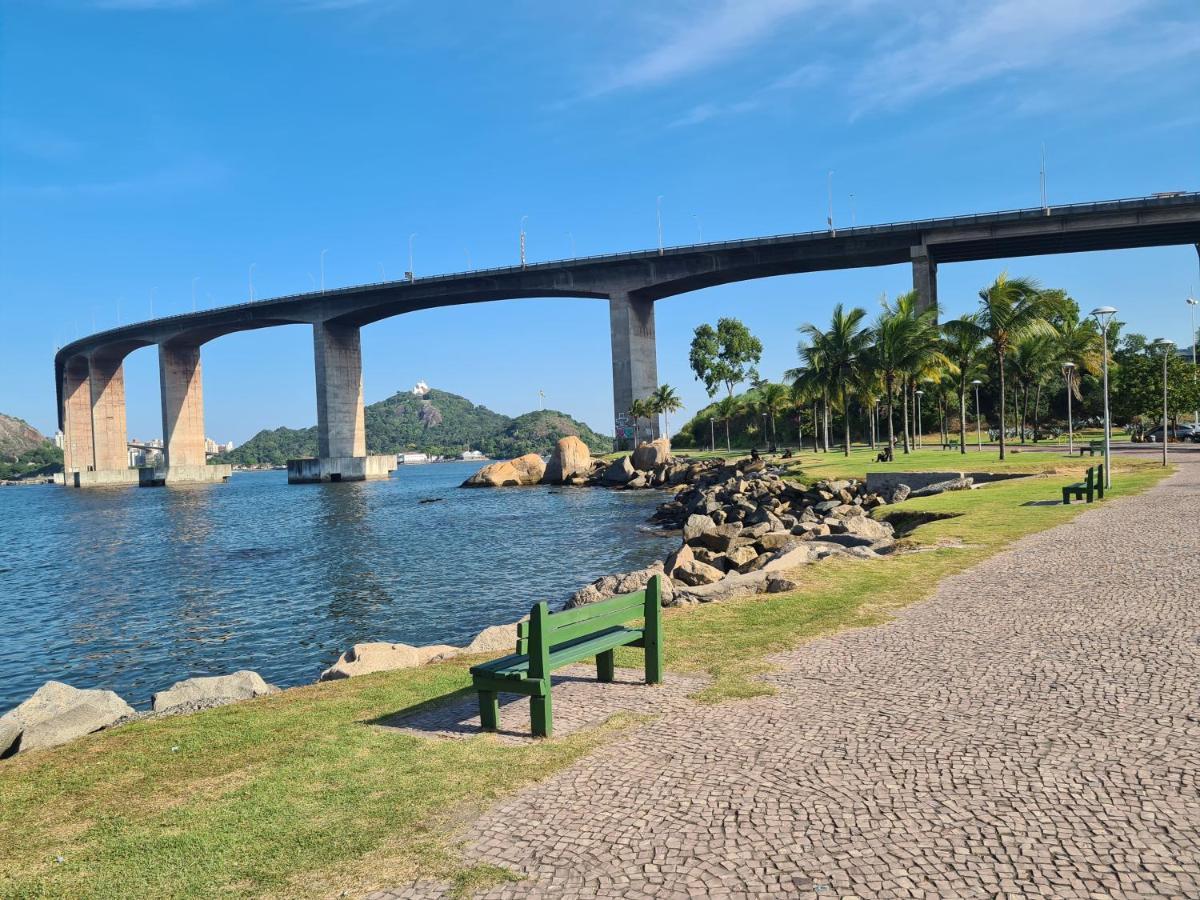 Flat Pasárgada 812, Free Bikes, pé na praia Vila Velha  Exterior foto